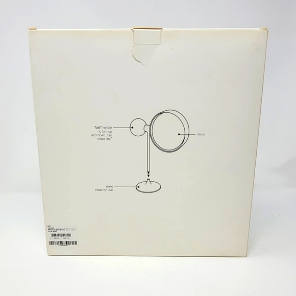 New in Box NIB RCube Ball Desk Mirror red/yellow/white Nordstrom Artsy Eclectic - Picture 4 of 9